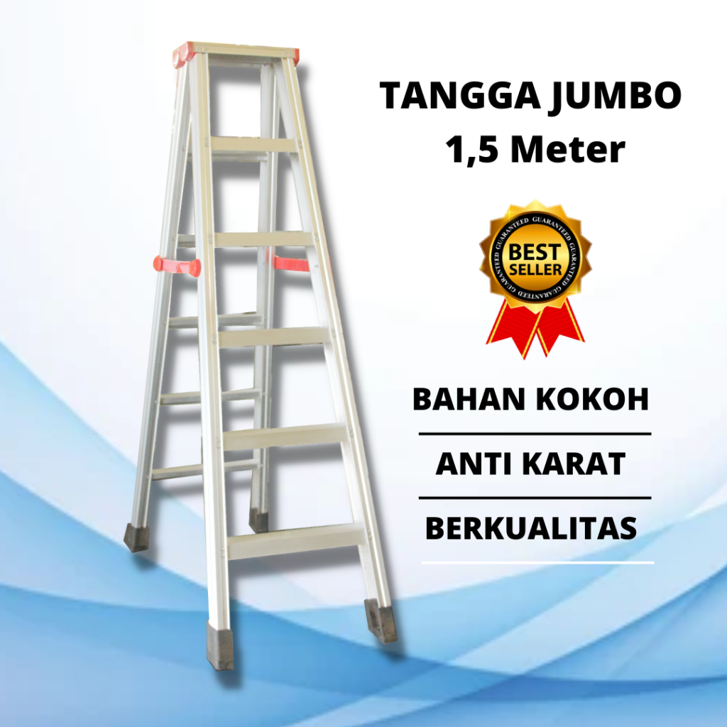 Jual TANGGA LIPAT ALUMINIUM 1,5M/TANGGA MURAH/TANGGA LIPAT Aluminium ...