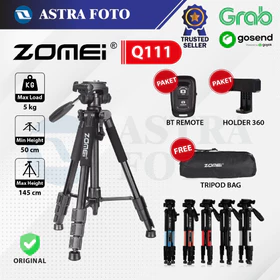 Zomei Q111 Profesional Video Tripod Kamera Handphone Q 111 Panhead