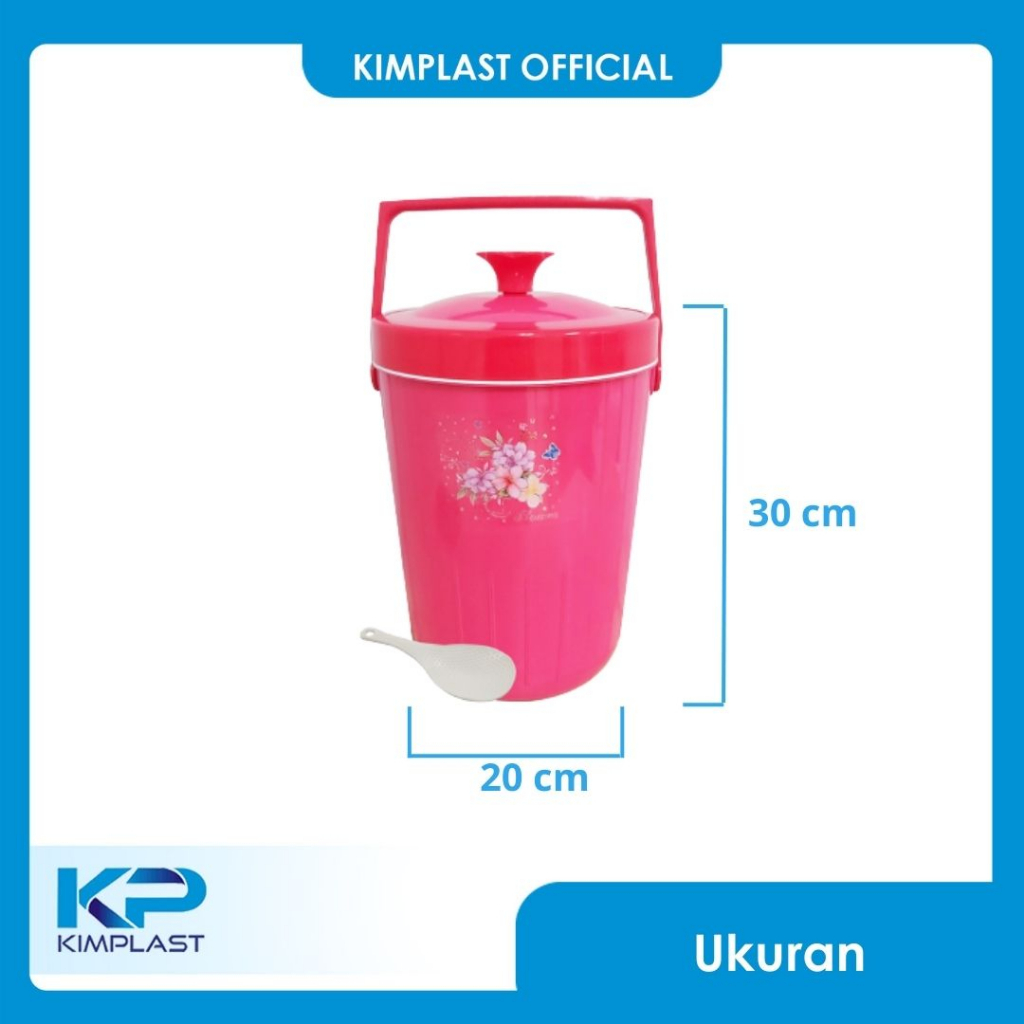Jual KIMPLAST Rice Bucket 8 Liter/ Termos Nasi/ Termos Es | Shopee ...