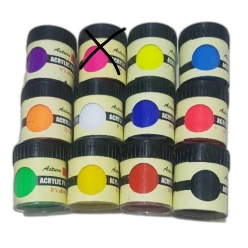 Jual 1LSN cat AKRILIK acrylic colors beri note pilihan | Shopee Indonesia