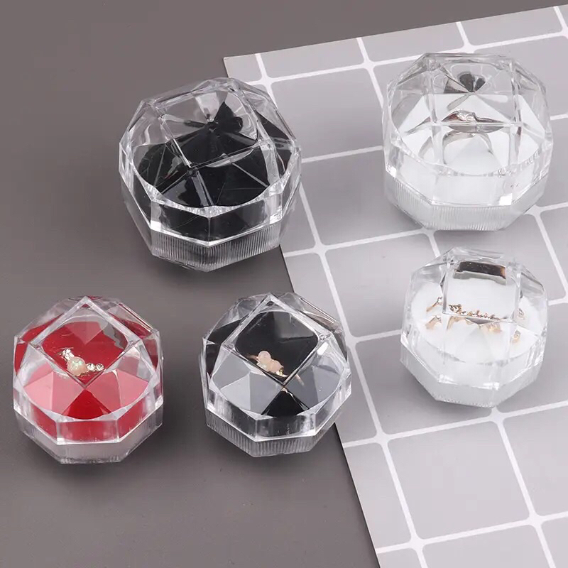 Jual Euresians Acrylic Crystal Ring Box // Kotak Cincin Akrilik ...