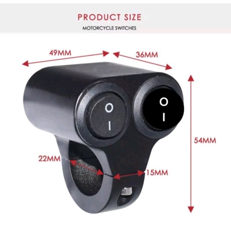 Jual saklar kiri double on off ICC KOTAK dan domino BULAT full besi ...