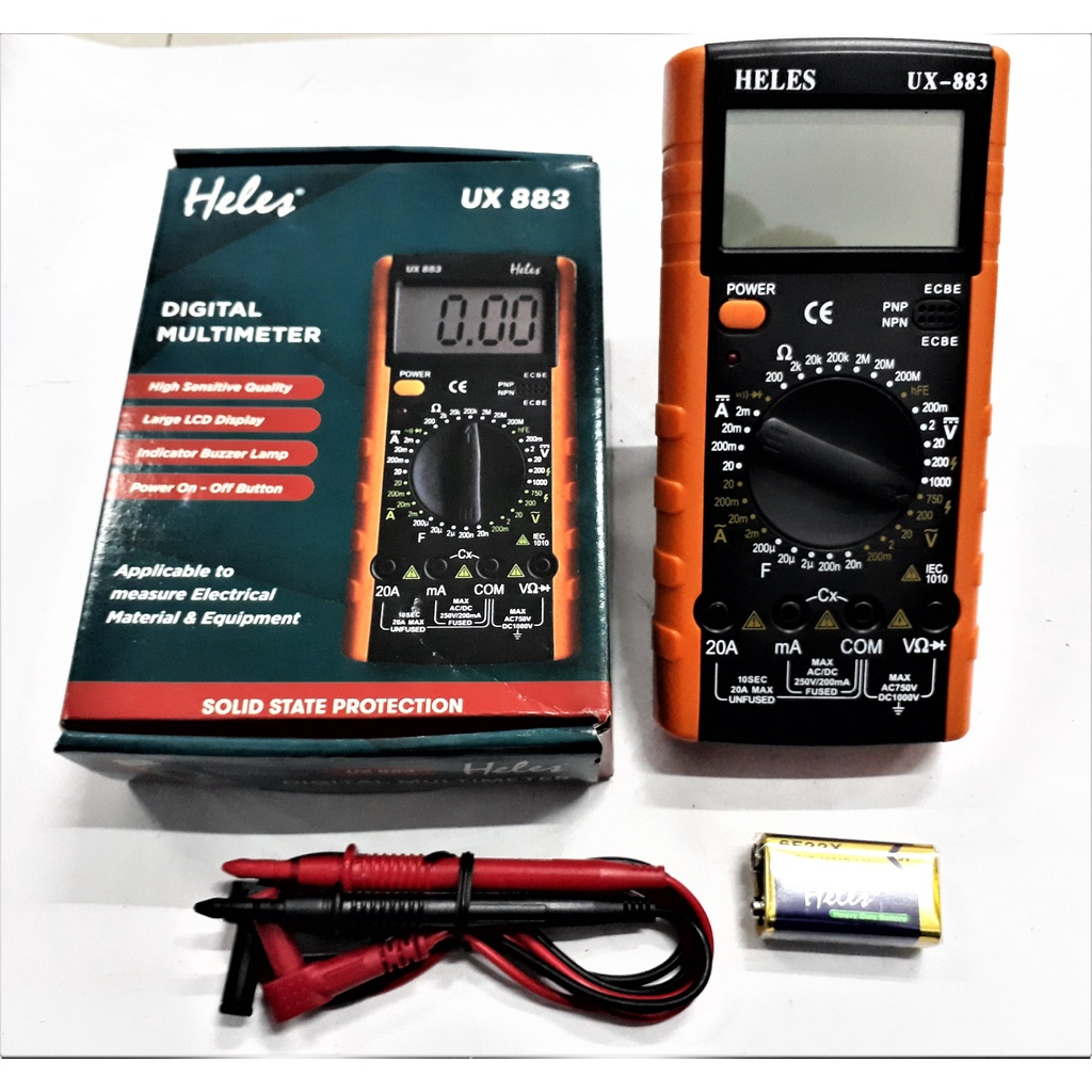 Jual Multi Tester Digital- Digital Multimeter - Alat Merger - HELES UX ...