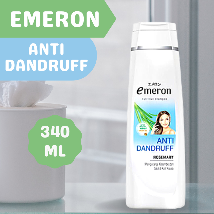 Jual Emeron Anti Dandruff Shampoo 340 Ml Rosemary Shopee Indonesia