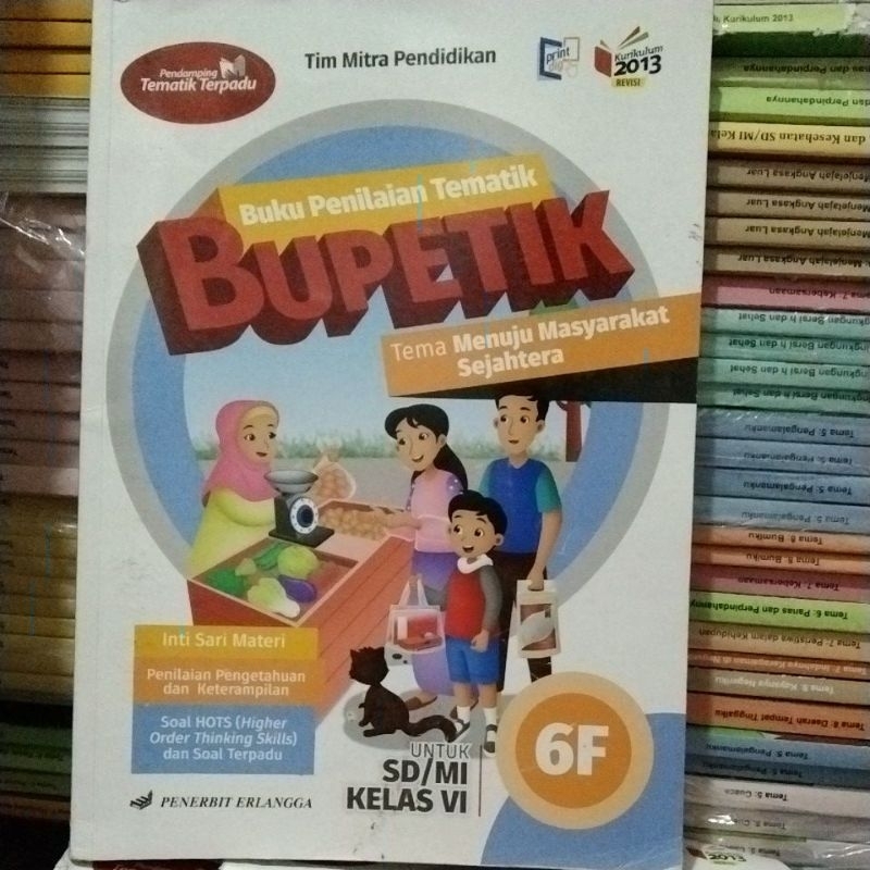 Jual Bupetik Buku Penilaian Tematik Kelas Vi F Tema Menuju