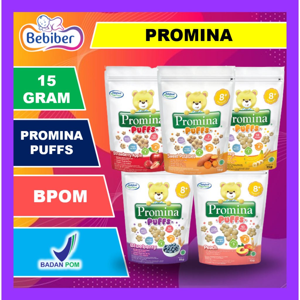 Jual Promina Puffs 15gr Usia 8 Bulan+ / Snack Bayi / Cemilan Anak Bayi ...