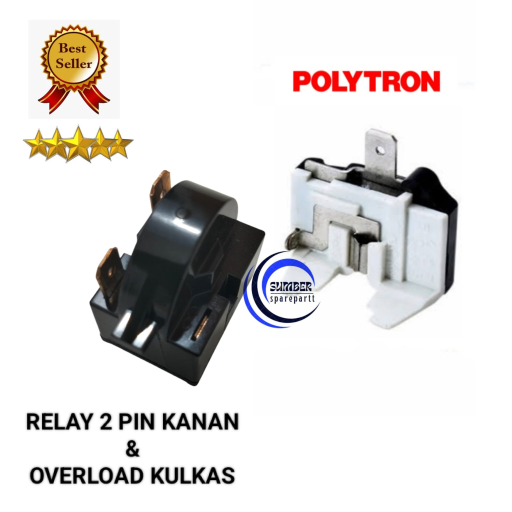 Jual Set Relay Pin Kanan Ptc Overload Kulkas Pintu Pintu