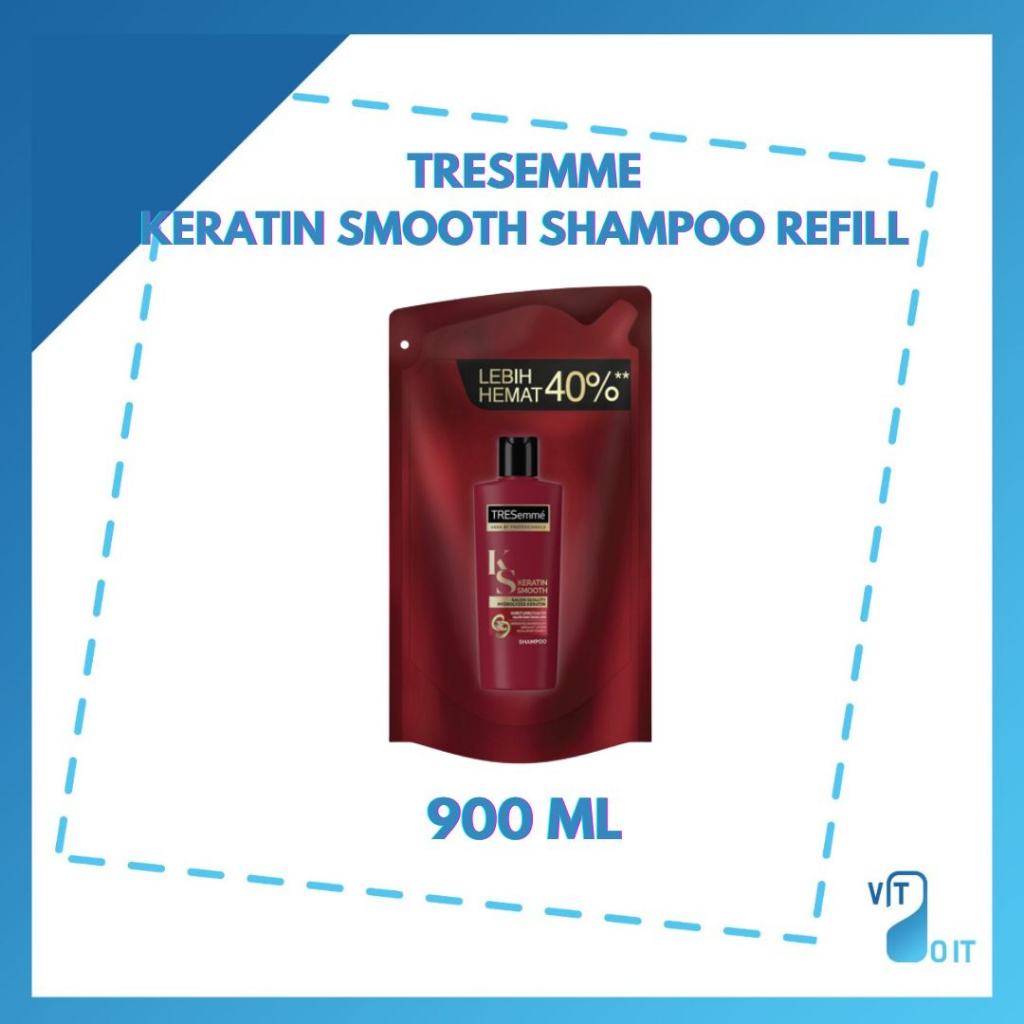 Jual Tresemme Keratin Smooth Shampoo Refill Pouch 900ml 900 Ml Shopee Indonesia 