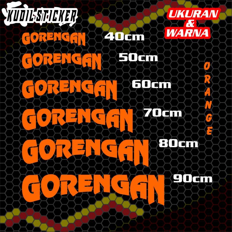 Jual Sticker Gerobak, Sticker Jualan, Sticker Etalase, Sticker Kaca ...