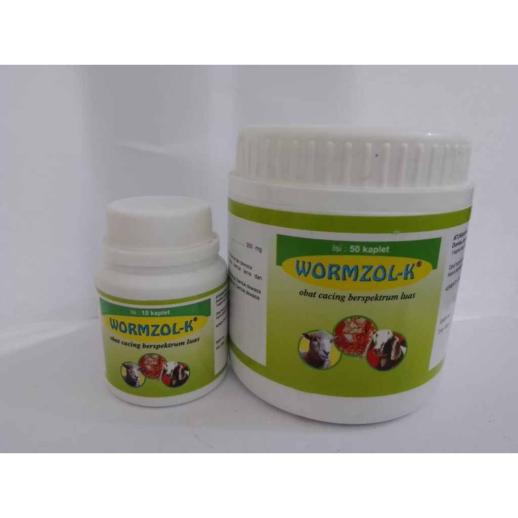 Jual WORMZOL KAPLET Obat Cacing Domba Dan Kambing Isi 10 Kaplet ...