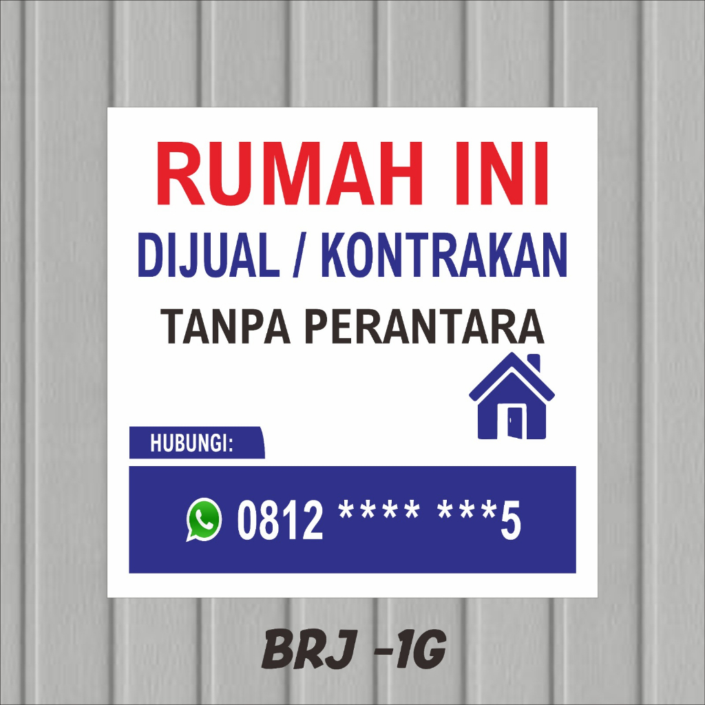 Jual Spanduk Murah Pamflet Banner Rumah Dijual Disewakan Dikontrakan Shopee Indonesia