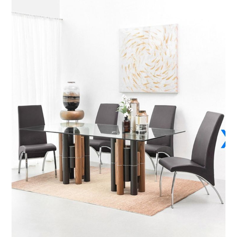 Jual KURSI MAKAN DINING CHAIR HITAM STAINLESS TAHAN KARAT KUAT MERK ...