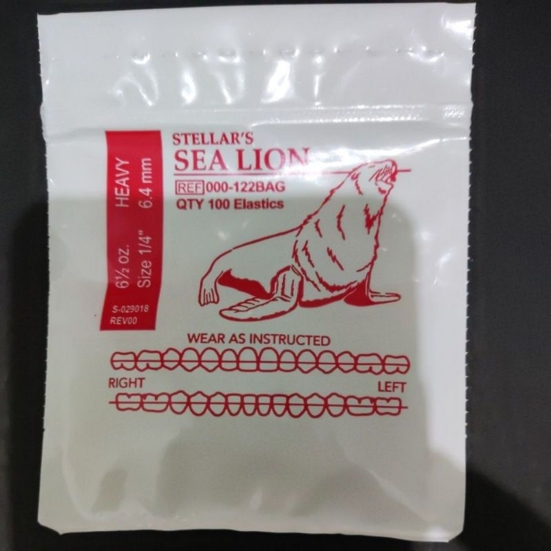 Jual Orthodontic Elastic Rubber Karet Behel Elastis Sea Lion Heavy