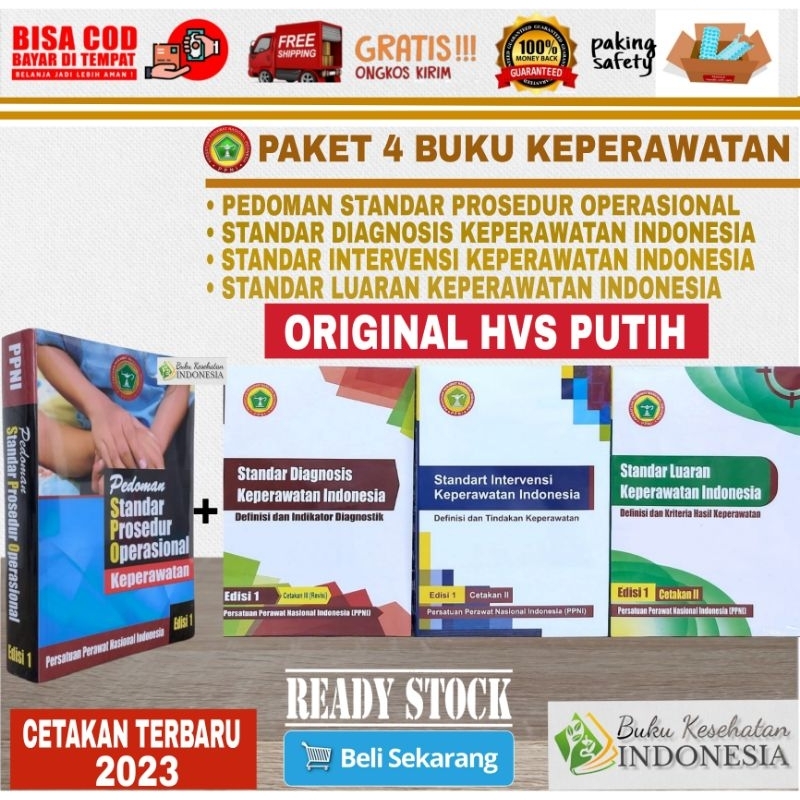 Jual Paket 4 Buku Keperawatan Pedoman Spo 3s Sdki Siki Slki Pedoman