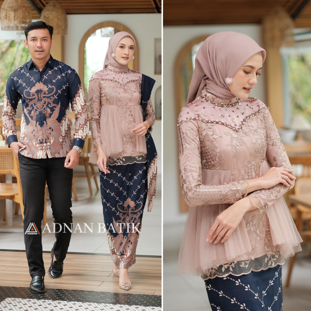 Kebaya Couple Amera Series Kebaya Batik Couple