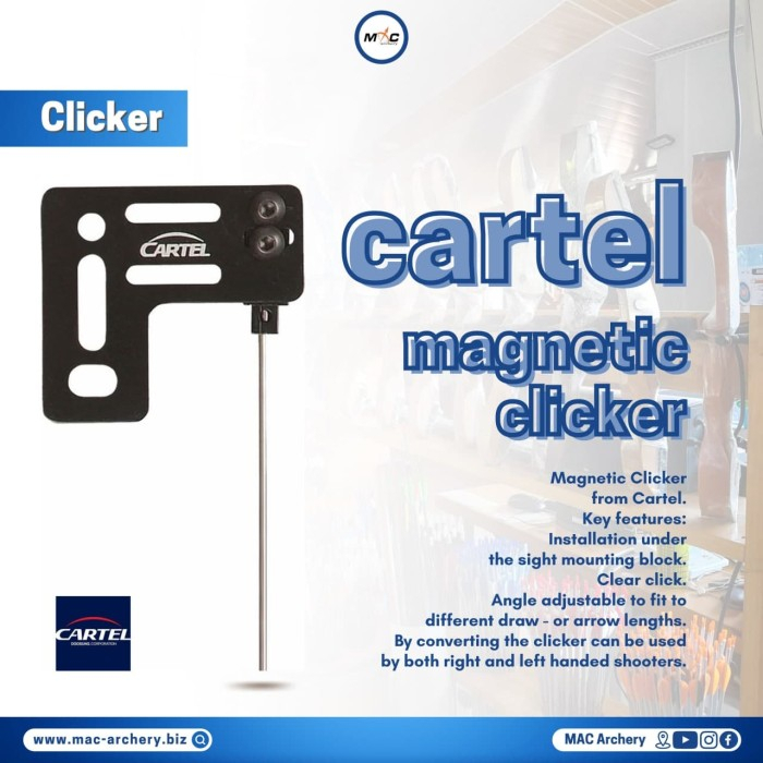 Jual CARTEL PLATE MAGNET CLICKER KLIKER MAGNET UNTUK BUSUR STANDAR BOW ...