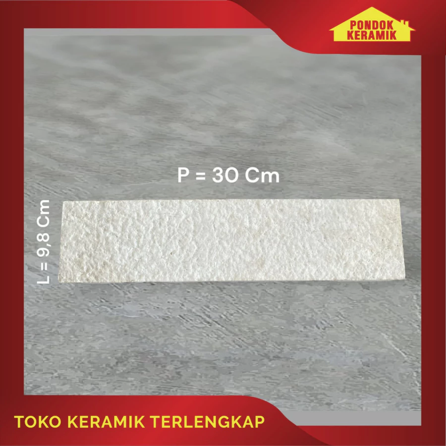 Marmer Lantai Anti Slip Marmer Dinding 30x9,8 Cm Tiles Acid