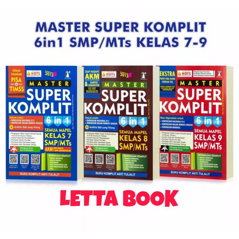 Jual BUKU SOAL MASTER SUPER KOMPLIT KELAS 7 8 9 SMP KOMPAS ILMU ...