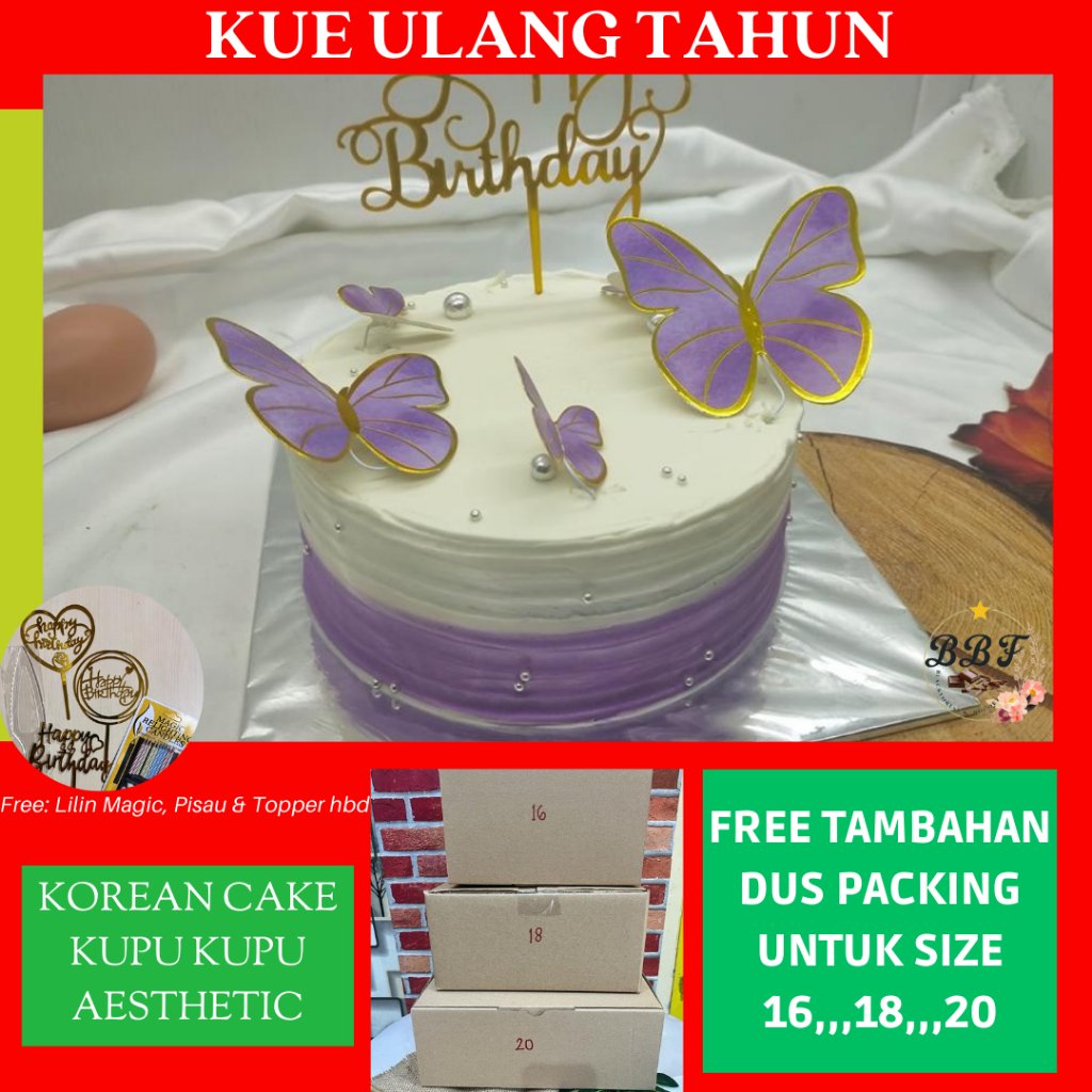 Jual Korean Cake / Korean Bento Cake / Kue Ulang Tahun / Cake Ulang
