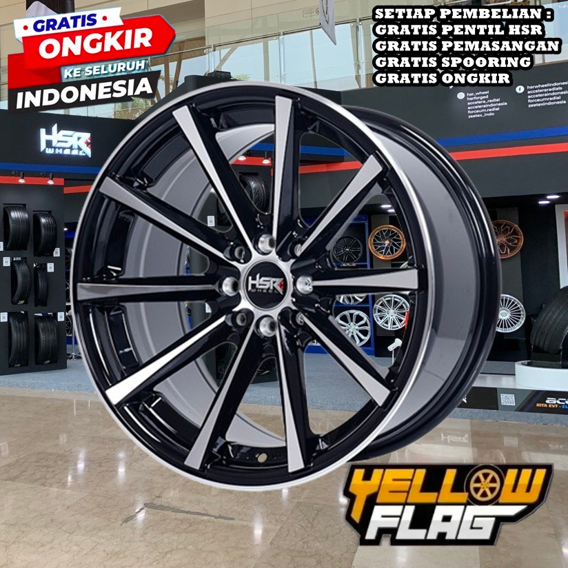 Jual velg mobil ring 17 model concave HSR hustler R17 pcd 4 - Livina ...
