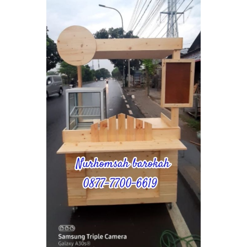 Jual BOOTH JATI BELANDA , GEROBAK JATI BELANDA | Shopee Indonesia