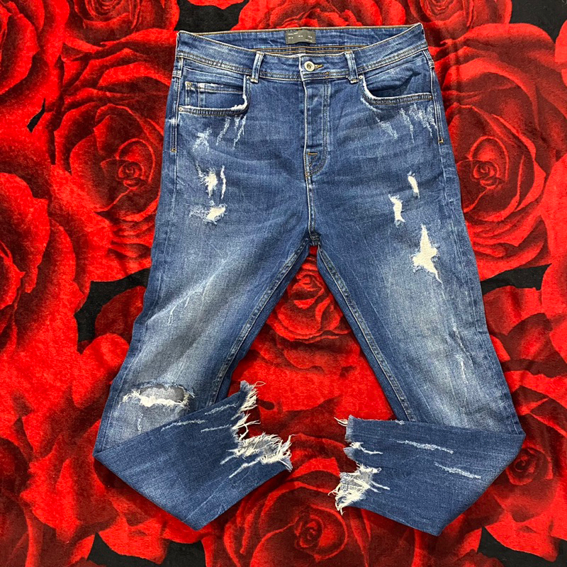 Jual Ripped Jeans Zara Man Shopee Indonesia