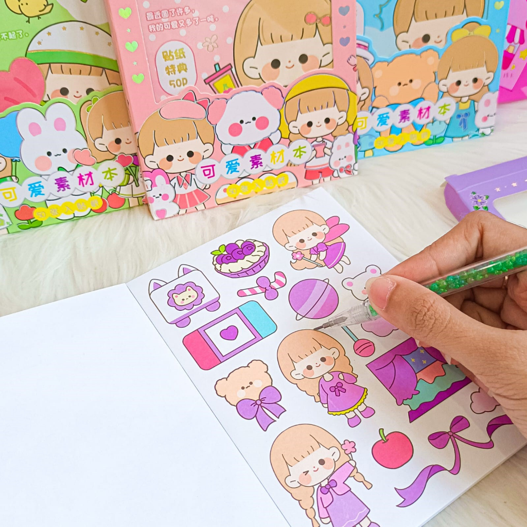 Jual Sticker Bentuk Notebook Kode SZ-55 (Isi 50lembar) Daily Manual Cut ...