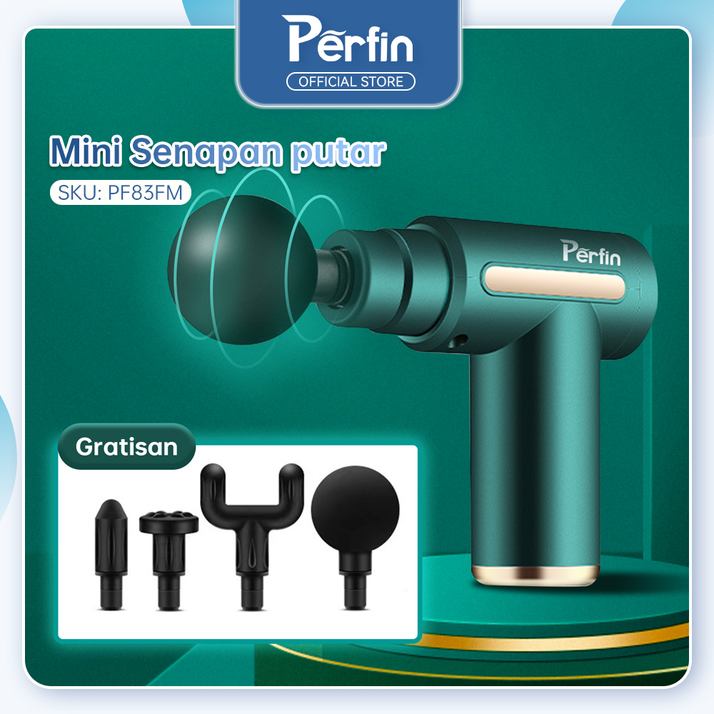 Jual Perfin Pf Massage Gun Alat Pijat Terapi Otot Therapy Getar Deep Tissue Muscleu Shopee