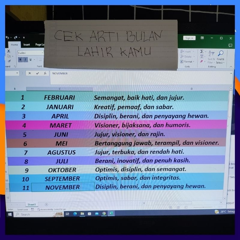 Jual Program Absen Cek Arti Bulan Lahir Untuk Live Full Support ...