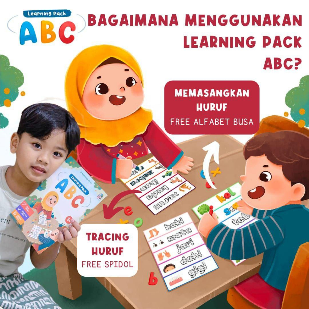 Jual ABC Learning Pack (Mainan Edukasi Belajar Baca mulai usia 3 ...