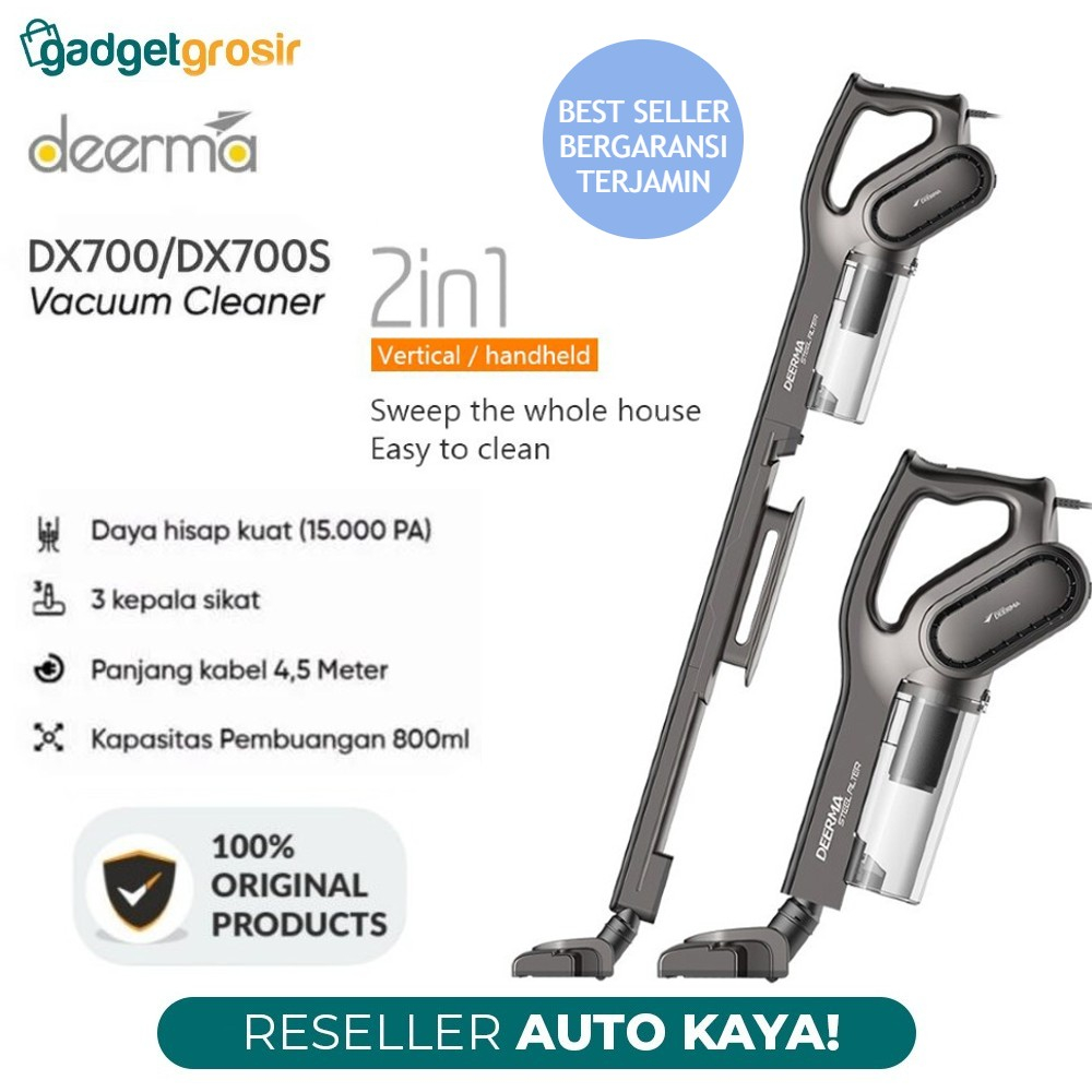 Jual Vacuum Cleaner DEERMA DX700 / DX700s 2in1 Triple Filter Penyedot ...