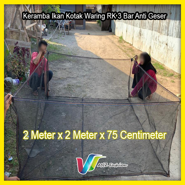Jual Promo Terbaru - Keramba Ikan waring jaring kotak RK 3 bar anti ...