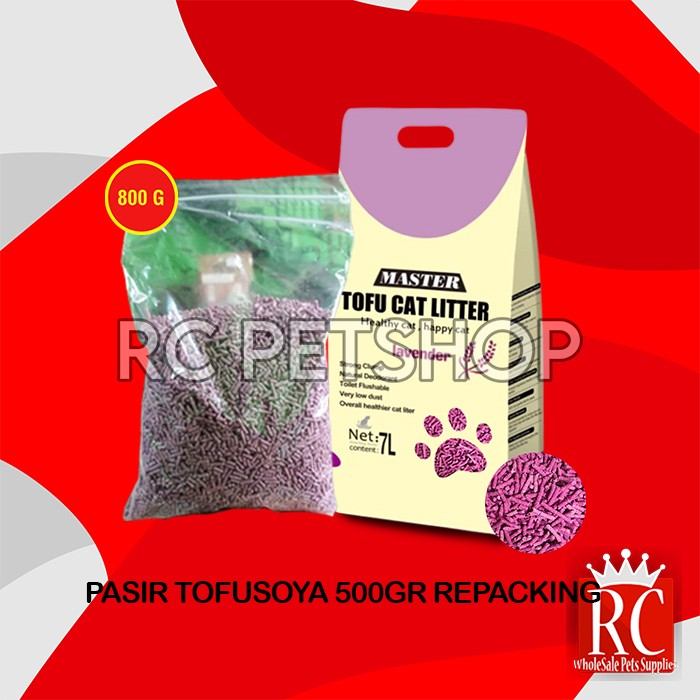 Jual Master Tofu Soya Cat Litter Pasir Gumpal Kucing Repacking 500 GR ...