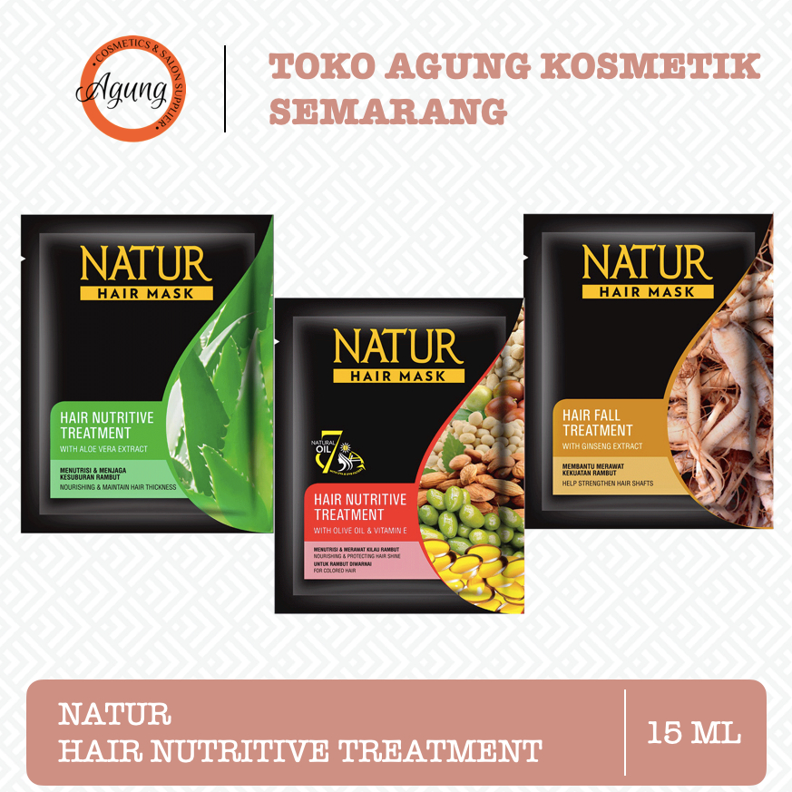 Jual NATUR Hair Mask 15 ml sachet | Shopee Indonesia