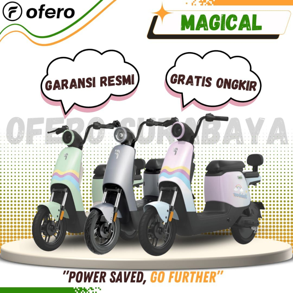 Jual EBIKE/SEPEDA LISTRIK OFERO MAGICAL SPEED 35KM POWER 500W Shopee