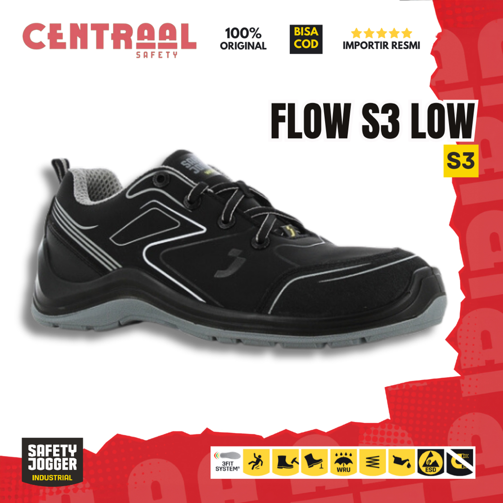 Jual Safety Jogger FLOW S3 LOW / SEPATU SAFETY JOGGER Shopee Indonesia