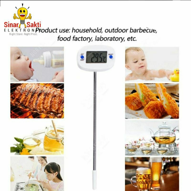 Jual Termometer Masak Digital / Kopi Suhu Air Minyak Bbq Dapur Makanan ...