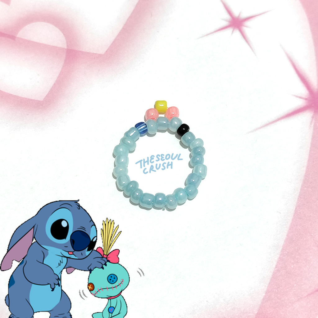 Jual lilo & stitch bead rings — cincin manik disney lucu aesthetic ...
