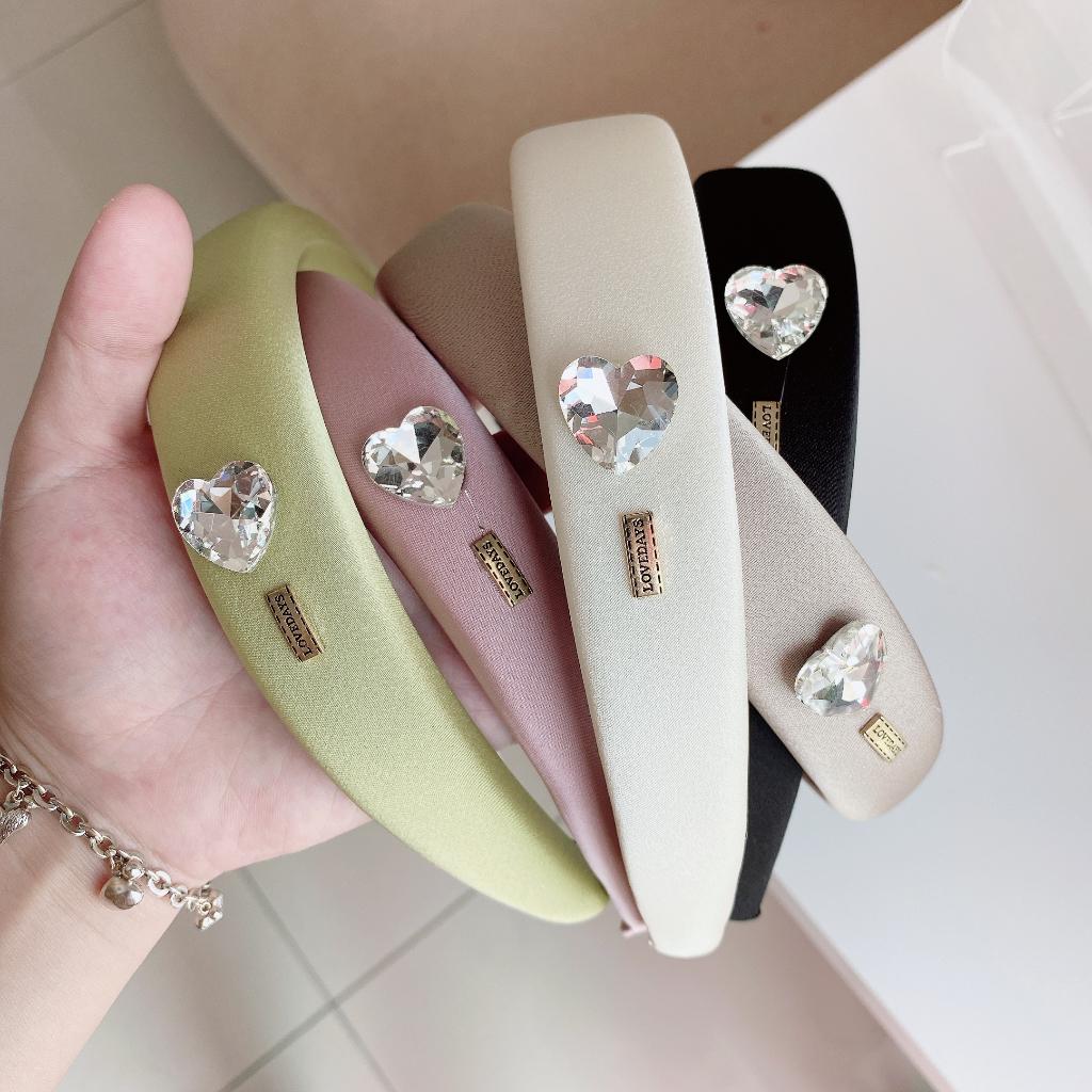 Jual Town Shell Lovey Swarovski Korean Simple Head Band Bando Korea Bandana Shopee Indonesia