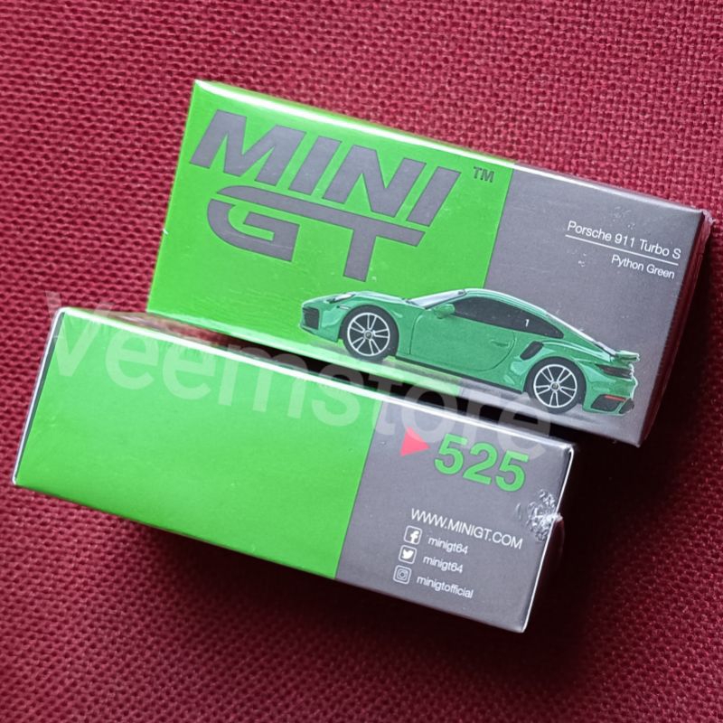Jual Die Cast 1:64 Porsche 911 Turbo S [MGT525] Python Green | Shopee ...