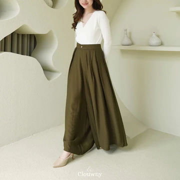 Clouwny Yuni Culottes Pants Premium Linen