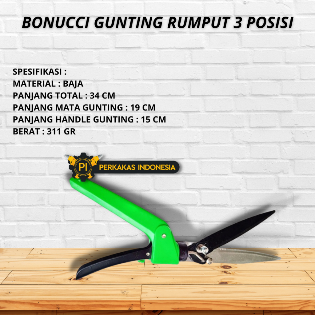 Jual Gunting Rumput Taman 3 way Bonucci 3 posisi Pemangkas Pemotong ...