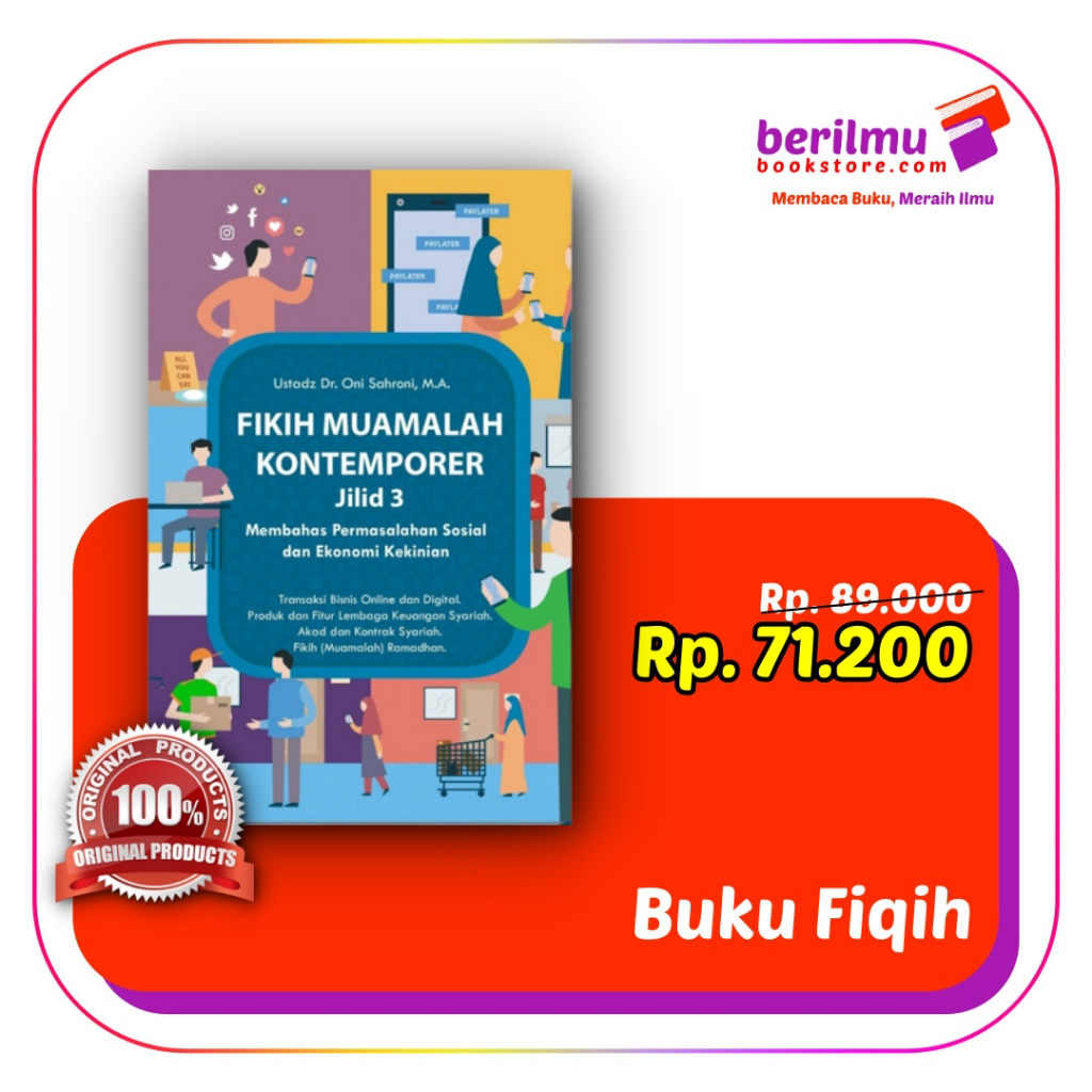 Jual Fikih Muamalah Kontemporer Jilid 3 Buku Fiqih Kontemporer Soft