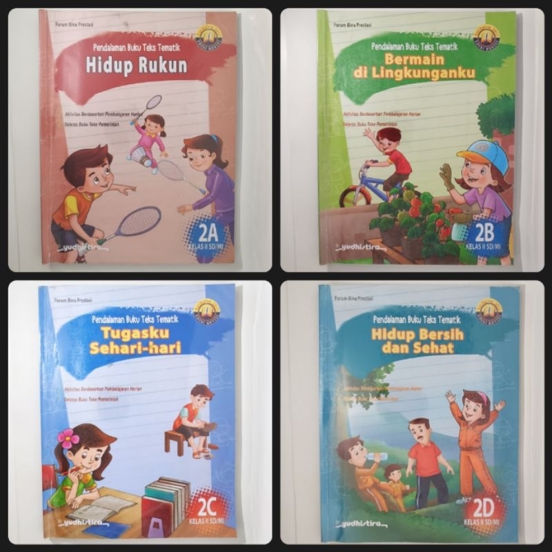 Jual BUKU TEKS TEMATIK 2A - 2H 2013 REVISI KELAS 2 SD YUDHISTIRA PAKET ...