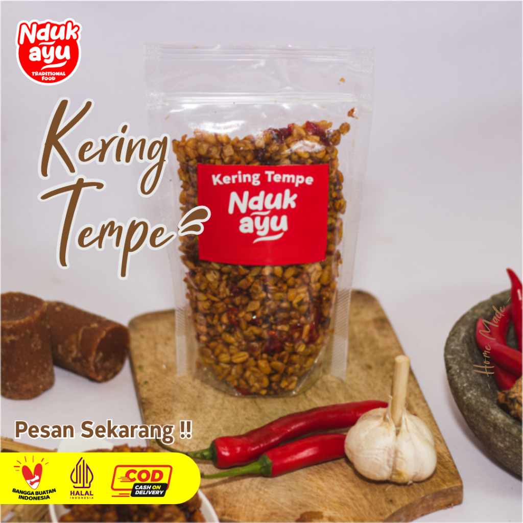 Jual Kering Tempe Orek Tempe Pedas Manis Tanpa Bahan Pengawet Halal