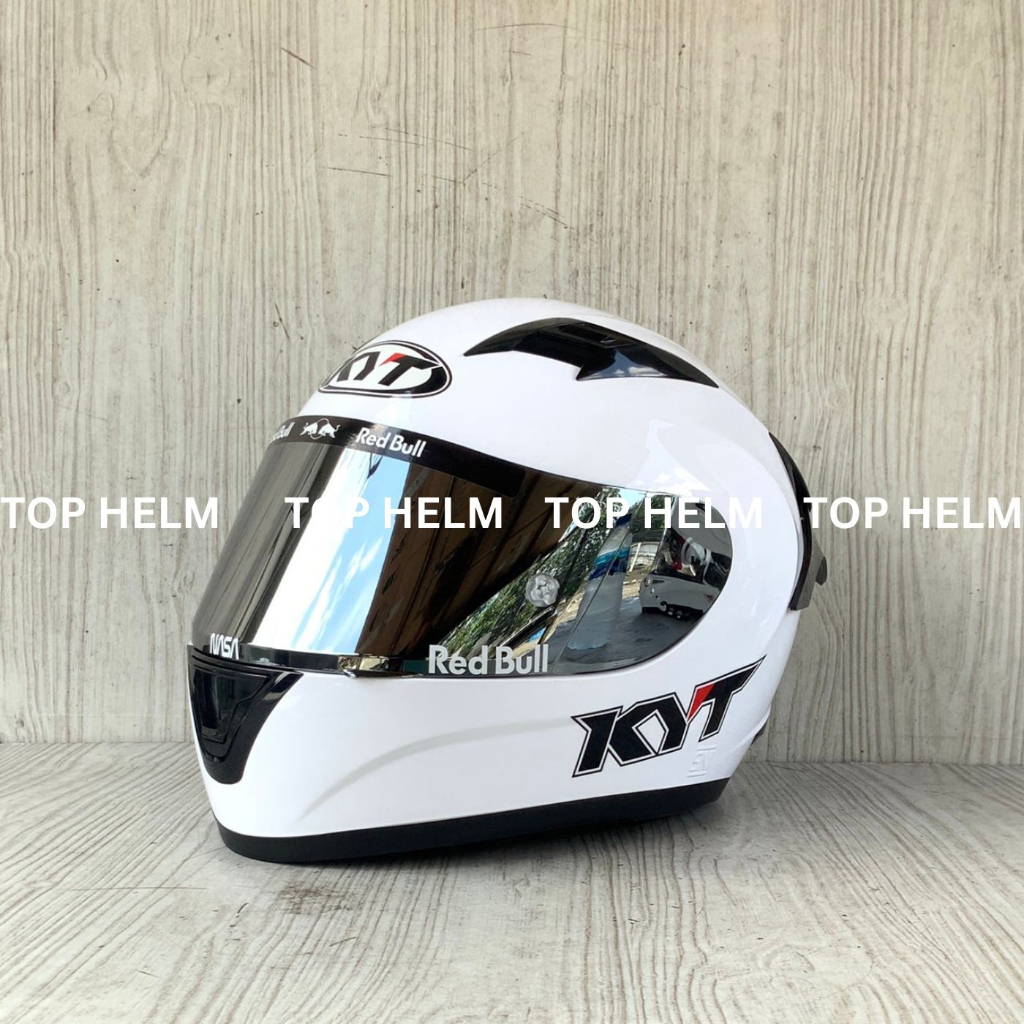 Jual HELM KYT R10 SOLID PUTIH PAKET GANTENG R10 KYT R10 KYT ORIGINAL