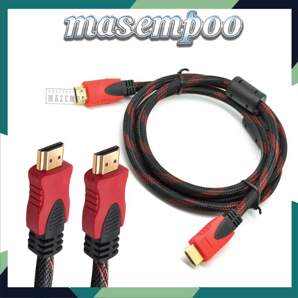 Jual Kabel Hdmi To Hdmi Meter Serat Jaring P V D Hq Merah