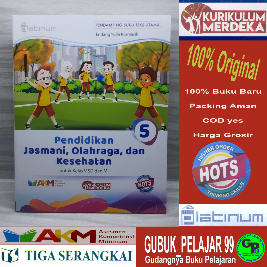 Jual Pendidikan Jasmani, Olahraga, Dan Kesehatan (PJOK) Kelas 5 SD/MI ...