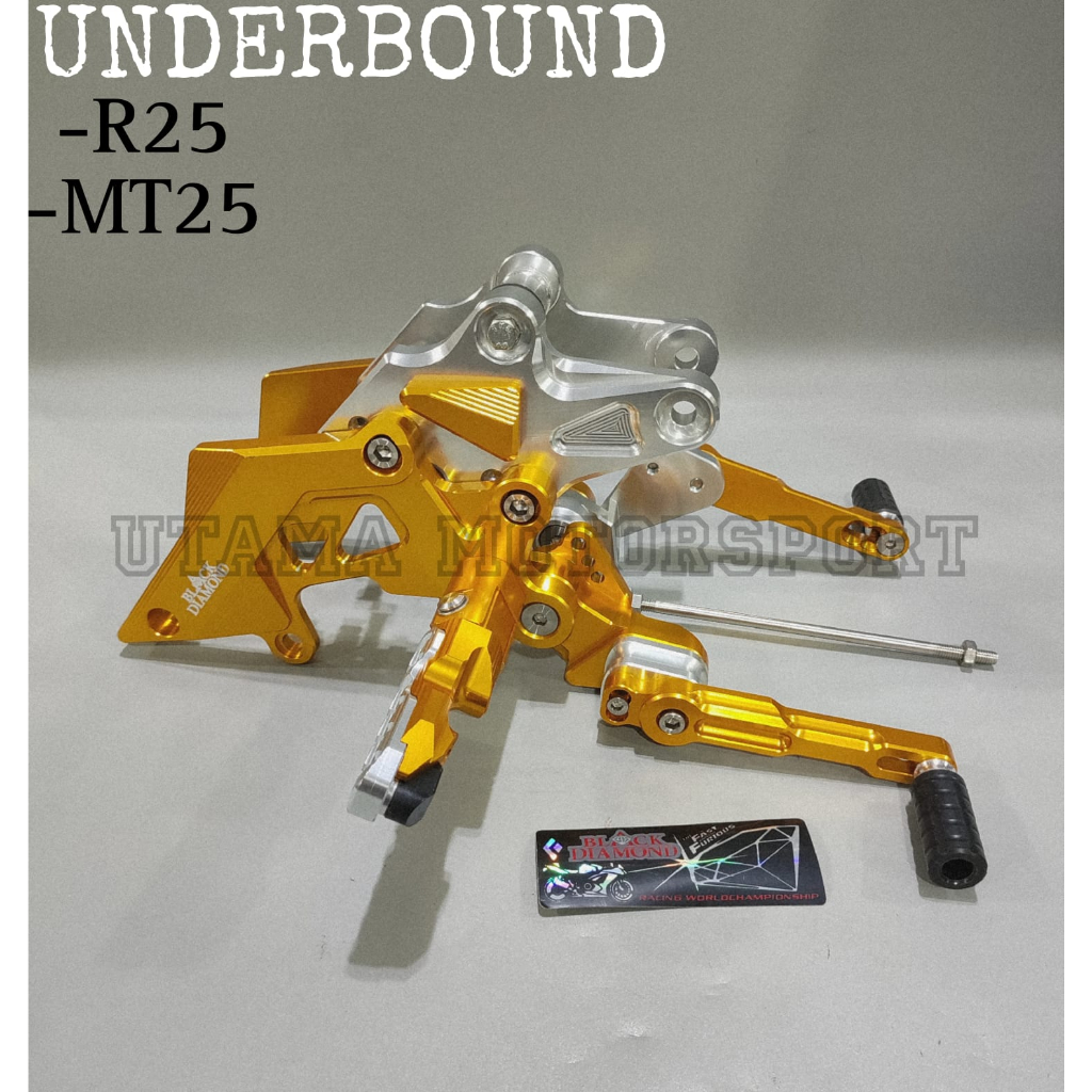 Jual Underbound Underbon Footstep Lipat Monster BLACK DIAMOND Motor R25 ...
