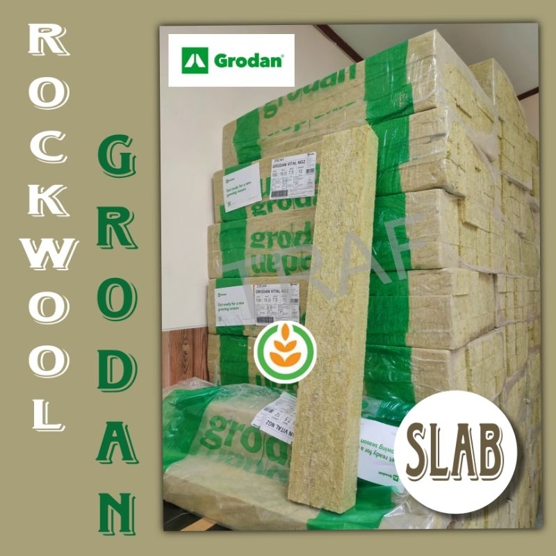 Jual Rockwool Grodan Slab Media Tanam Hidroponik Untuk An Kotak Tanam Shopee Indonesia